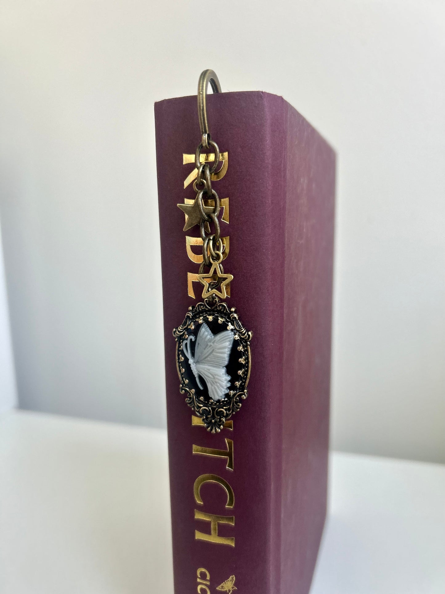Gossamer Dreams ā Butterfly Cameo Charm Bookmark