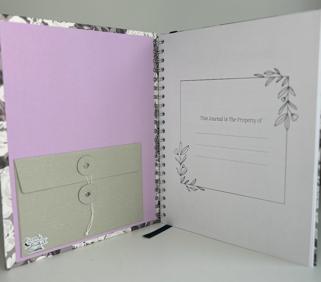 Noir Botanica - 8.5x11 Floral Classic Reading Journal