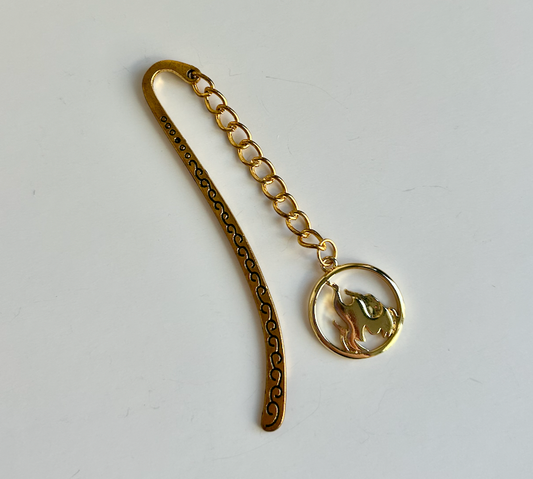 Queen of Fire – Flame Charm Bookmark