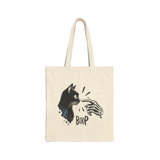 Boop Tote – Gothic Cat Lover Tote Bag