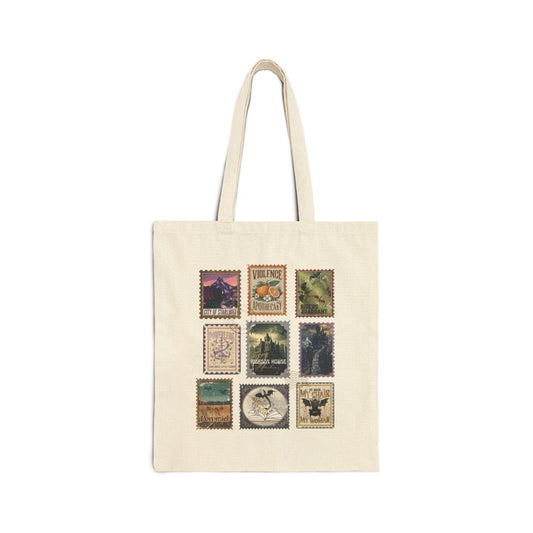 Fourth Wing Stamp Tote Bag – Dragon Rider Bookish Merch for Basgiath Readers