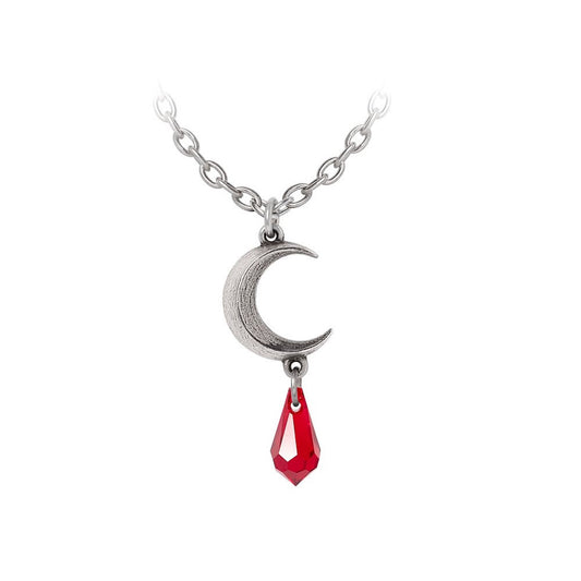 Crescent Moon Tear Necklace