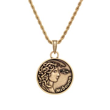 Medusa Coin Necklace-1