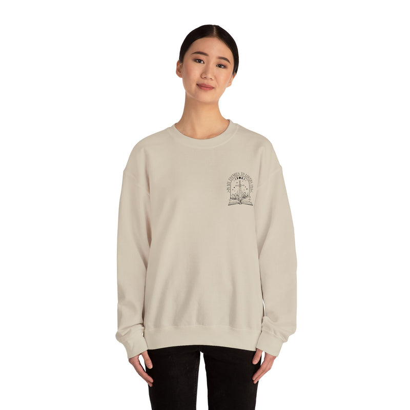 “In My Enemies to Lovers Era” Embroidered Sweatshirt | Cozy Bookish Pullover for Romantasy Readers-zoom-