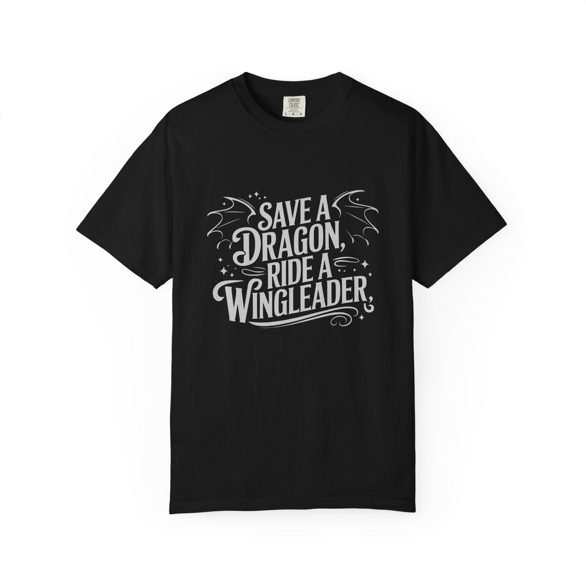Save a Dragon, Ride a Wingleader Tee — Fantasy Romance Shirt-zoom-1