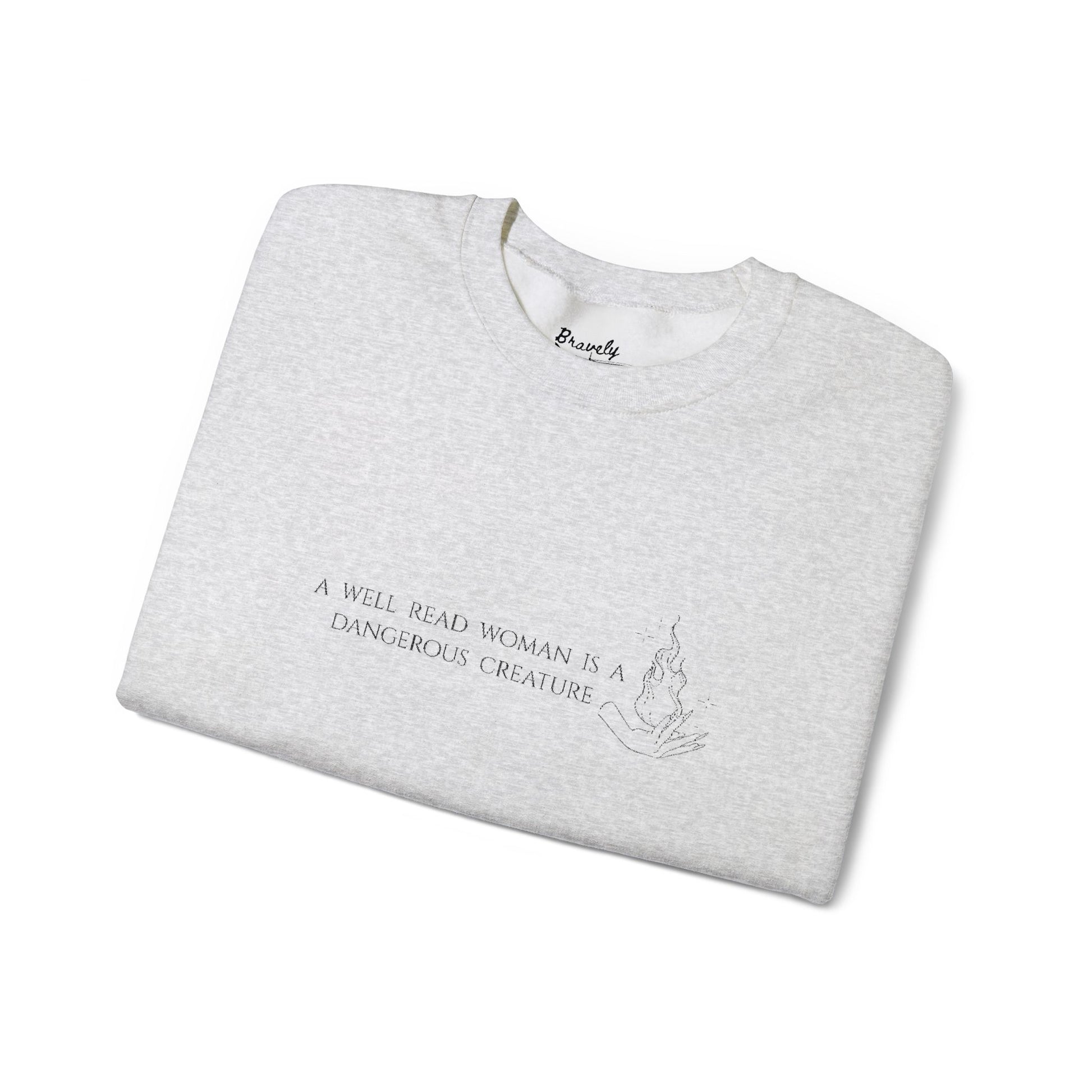 A Well-Read Woman Is a Dangerous Creature Sweatshirt-2