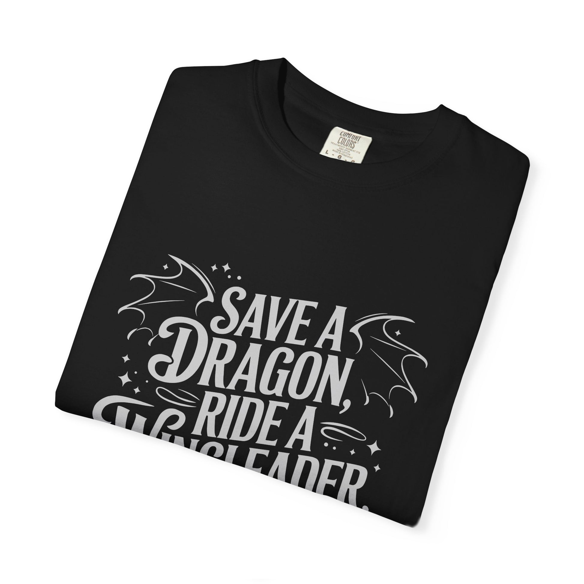 Save a Dragon, Ride a Wingleader Tee — Fantasy Romance Shirt-2