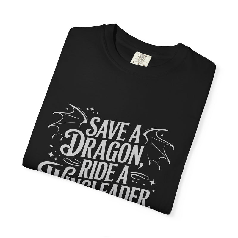 Save a Dragon, Ride a Wingleader Tee — Fantasy Romance Shirt-zoom-