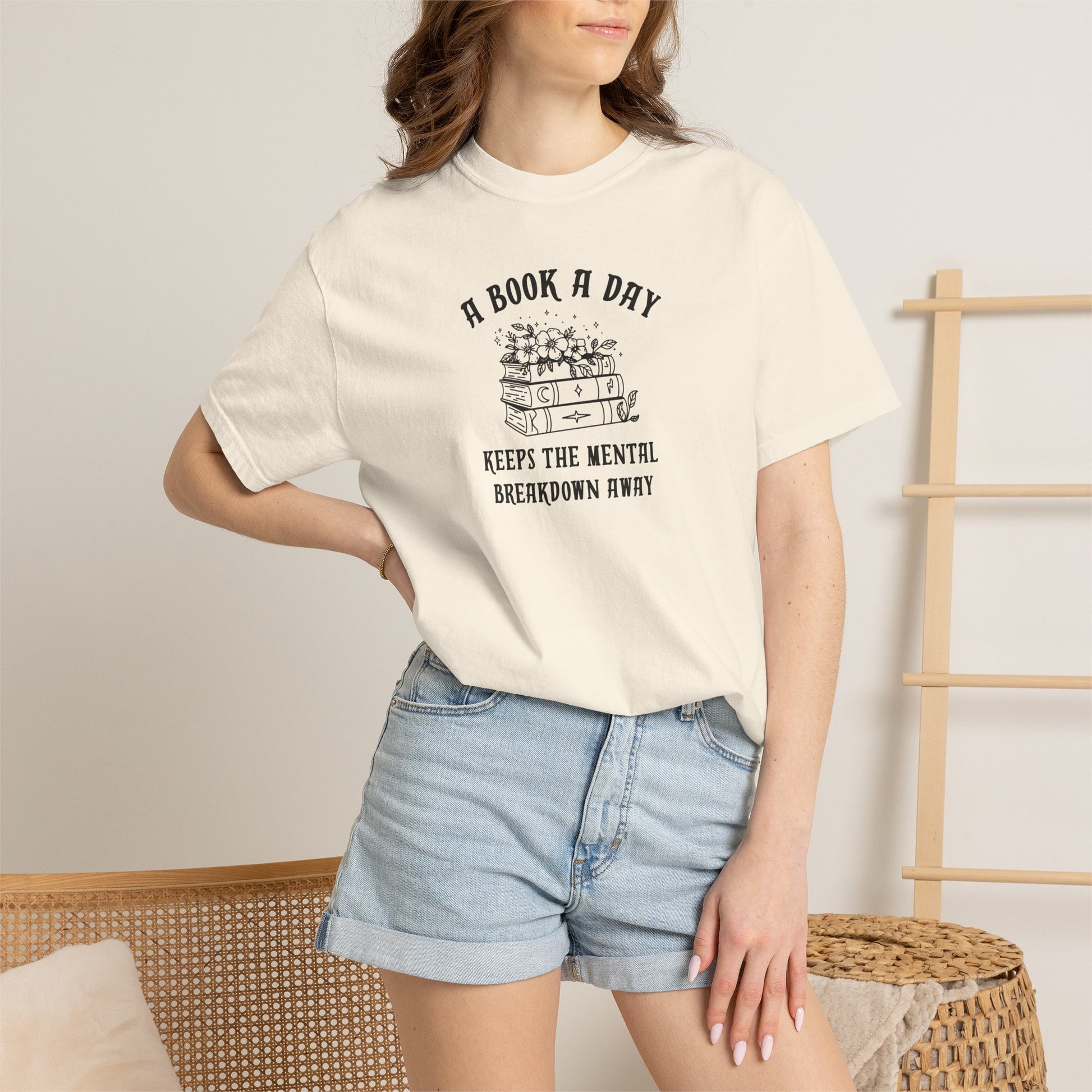 A Book a Day Keeps the Breakdown Away Tee-3