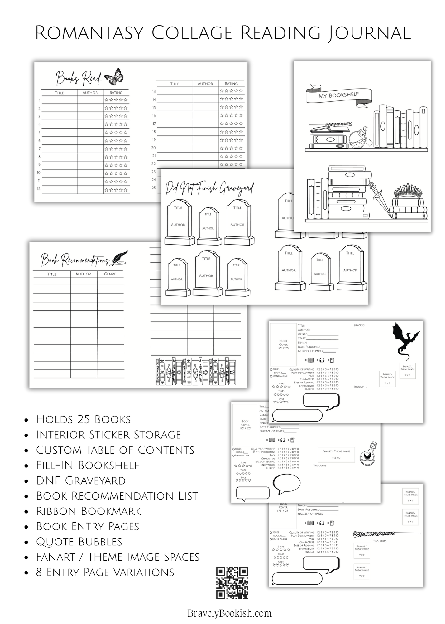 Romantasy Reading Junk Journal ✨