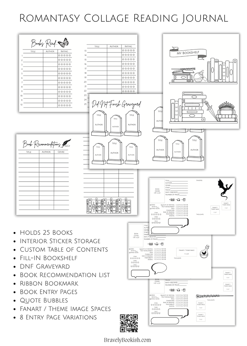 5x7 Romantasy Reading Junk Journal-zoom-