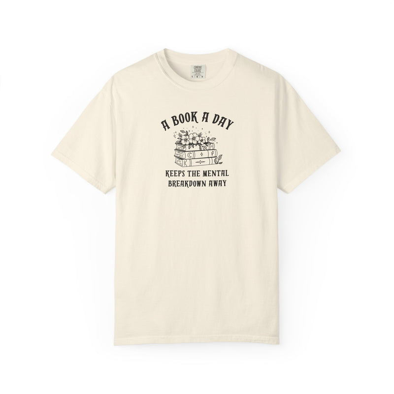 A Book a Day Keeps the Breakdown Away Tee-zoom-