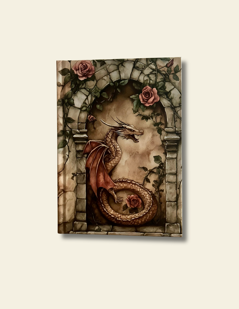 Rosebound Dragon –  A5 Reading Junk Journal-zoom-