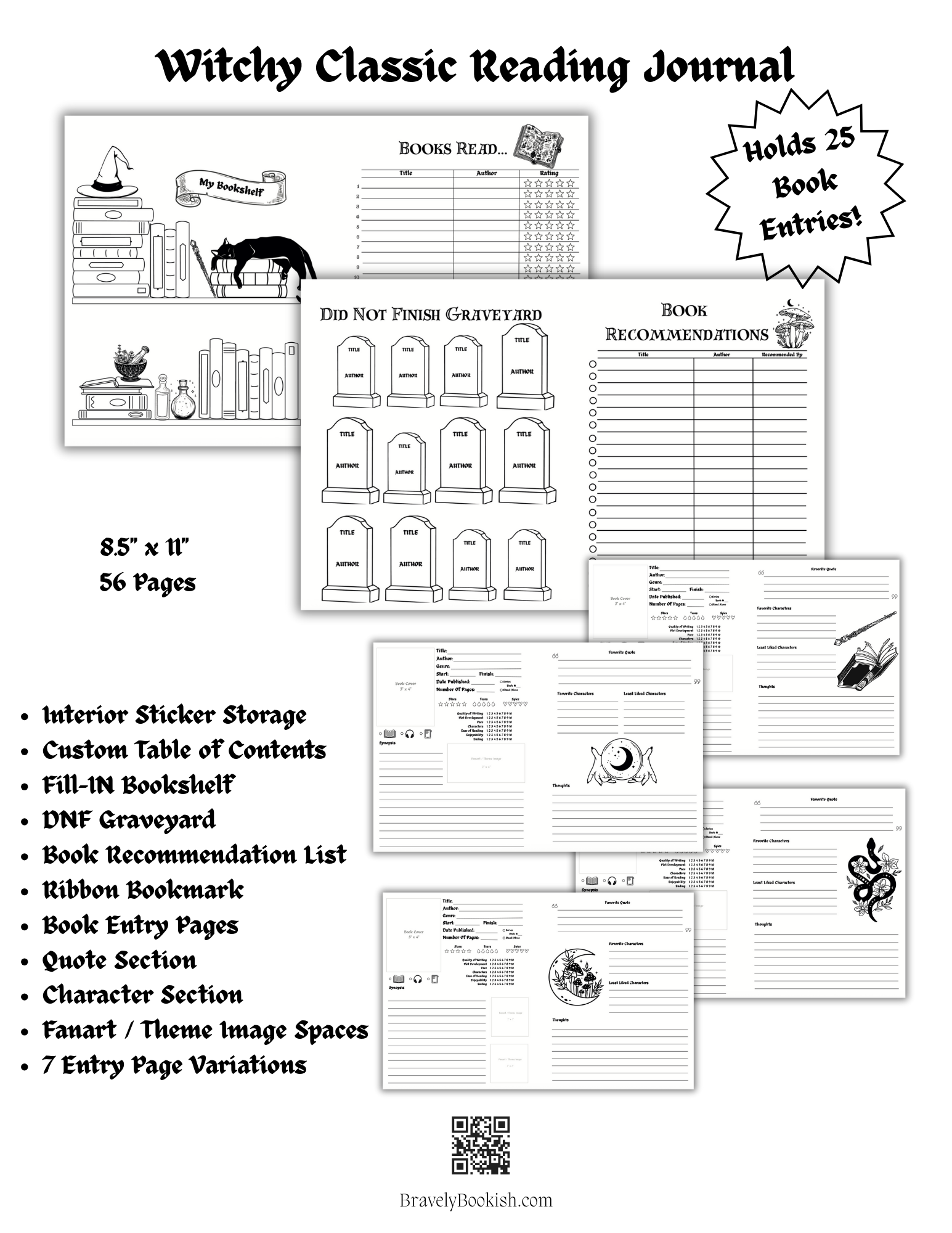 8.5x11 Witchy Reading Junk Journal-zoom-2