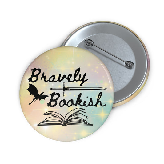 Bravely Bookish Button
