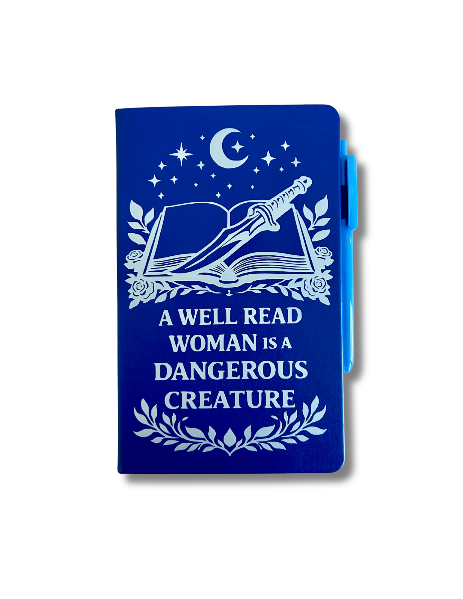 A Well Read Woman Is a Dangerous Creature Journal – Feminist Bookish Fantasy Notebook | Reader & Writer Journal-1