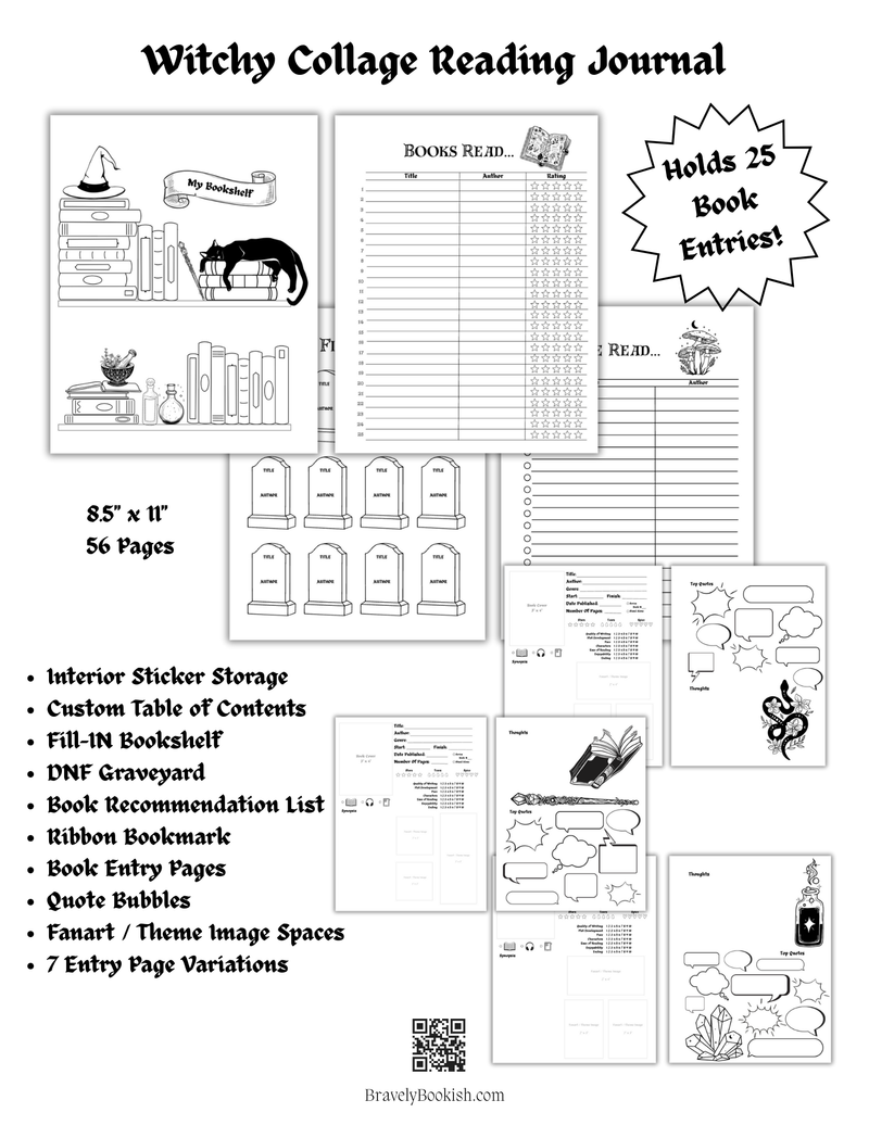 8.5x11 Witchy Classic Reading Journal-zoom-