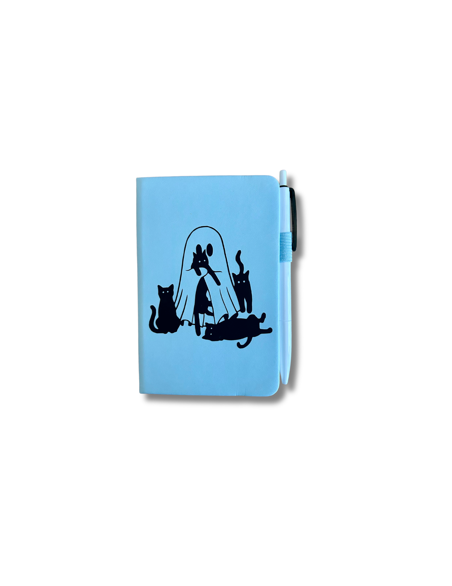Ghost Cat Cuddles Journal – Cozy Cat Lover Notebook | Cute Spooky Reader Journal-zoom-1