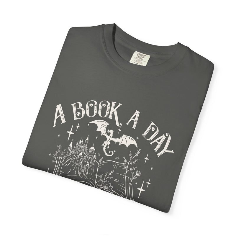 A Book a Day Tee — Fantasy Reader Comfort Colors Shirt-zoom-
