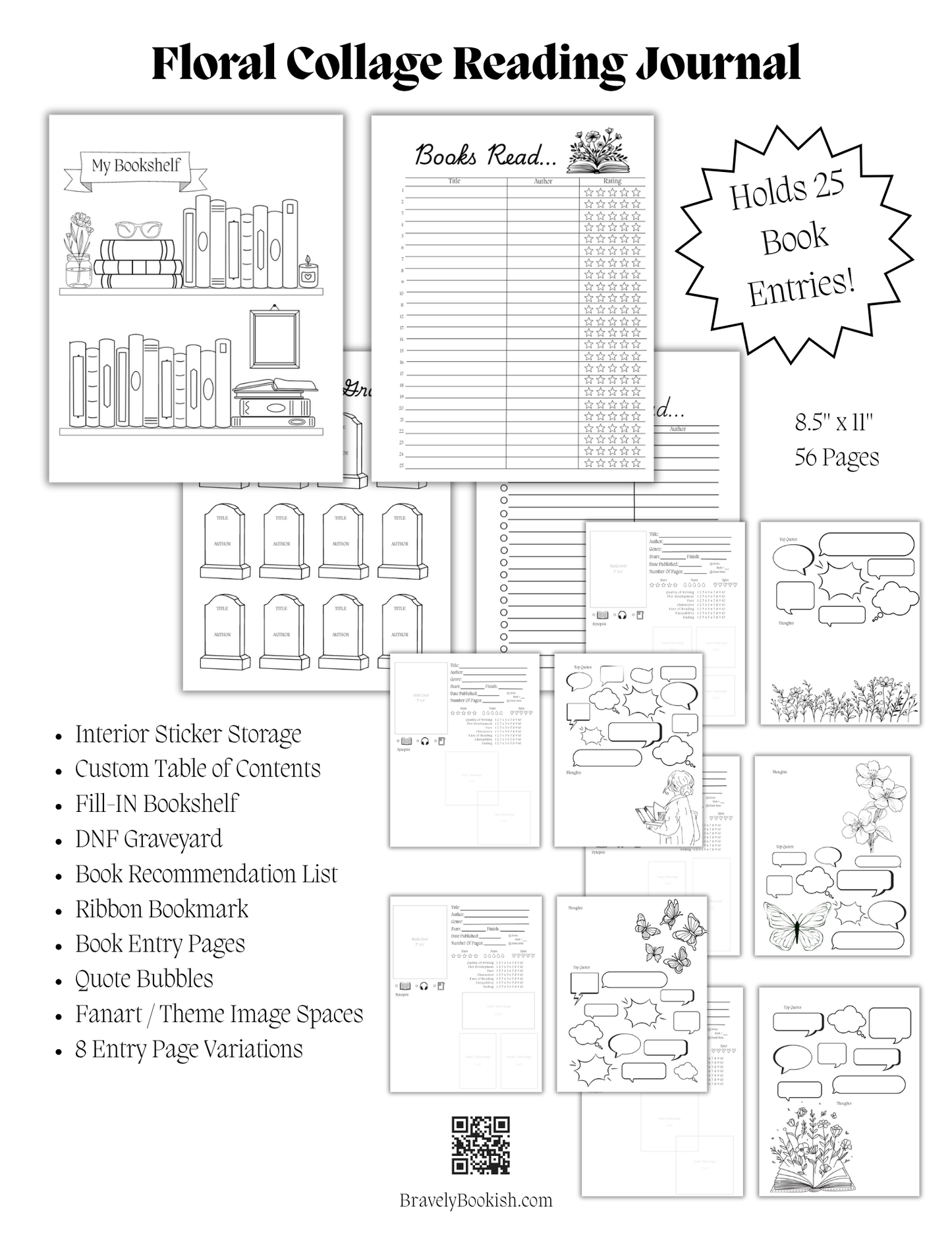 Floral Reading Junk Journal 🌸