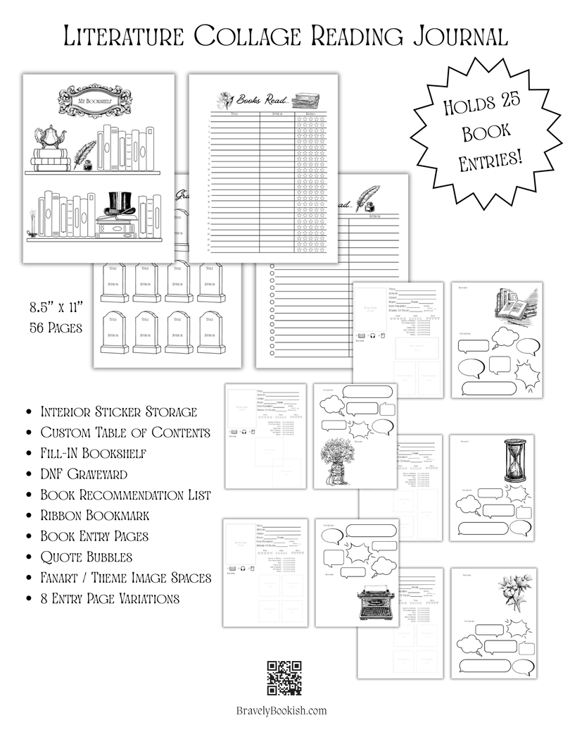 8.5x11 Literature Reading Junk Journal-zoom-