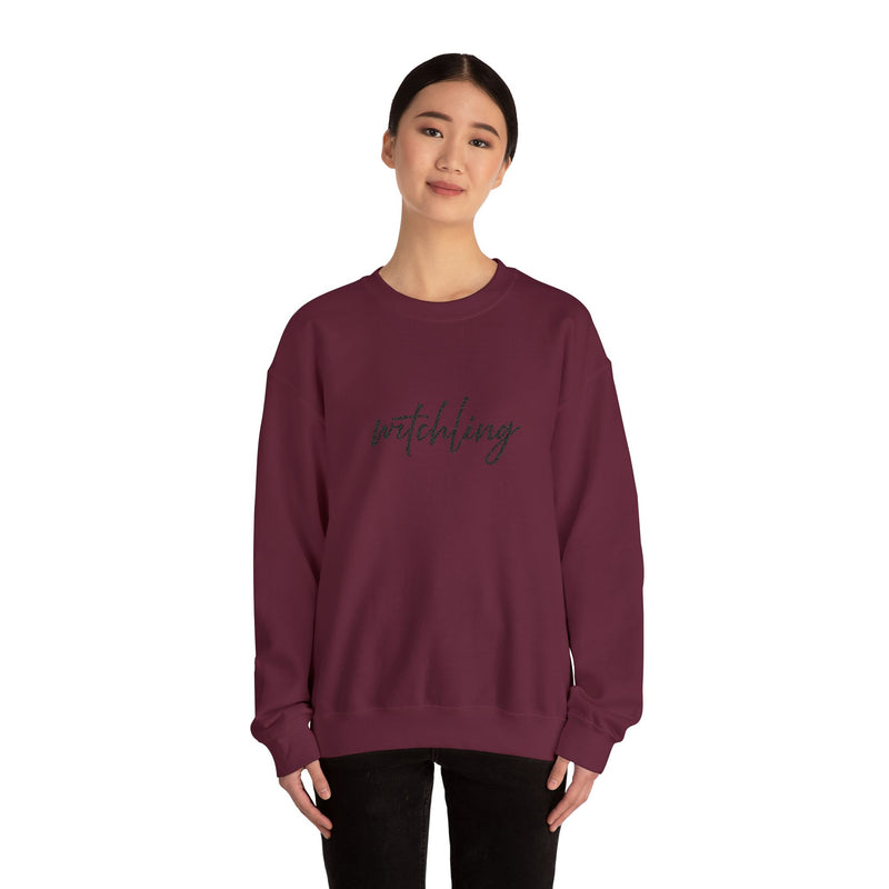 Witchling Crewneck — Fierce, Airborne, and Unapologetically Witchy-zoom-