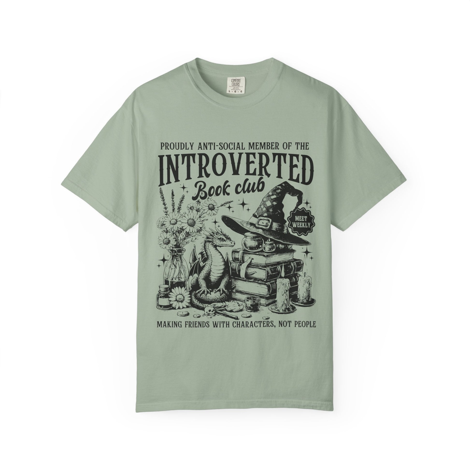 Introverted Book Club Tee — Making Friends With Characters, Not People-1