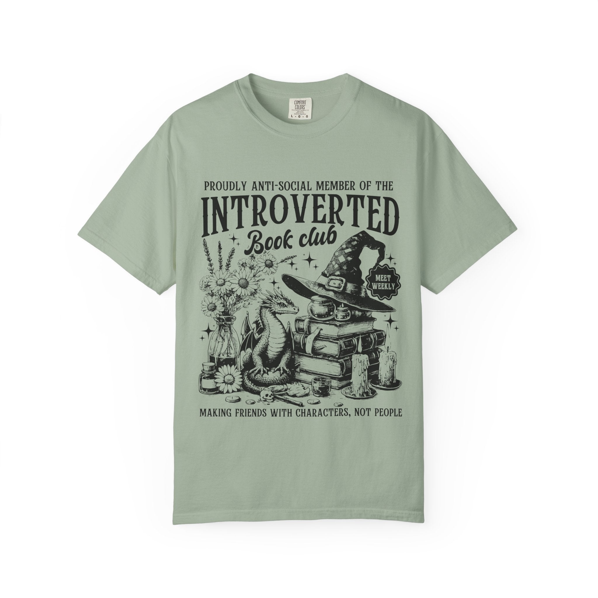 Introverted Book Club Tee — Making Friends With Characters, Not People-zoom-1