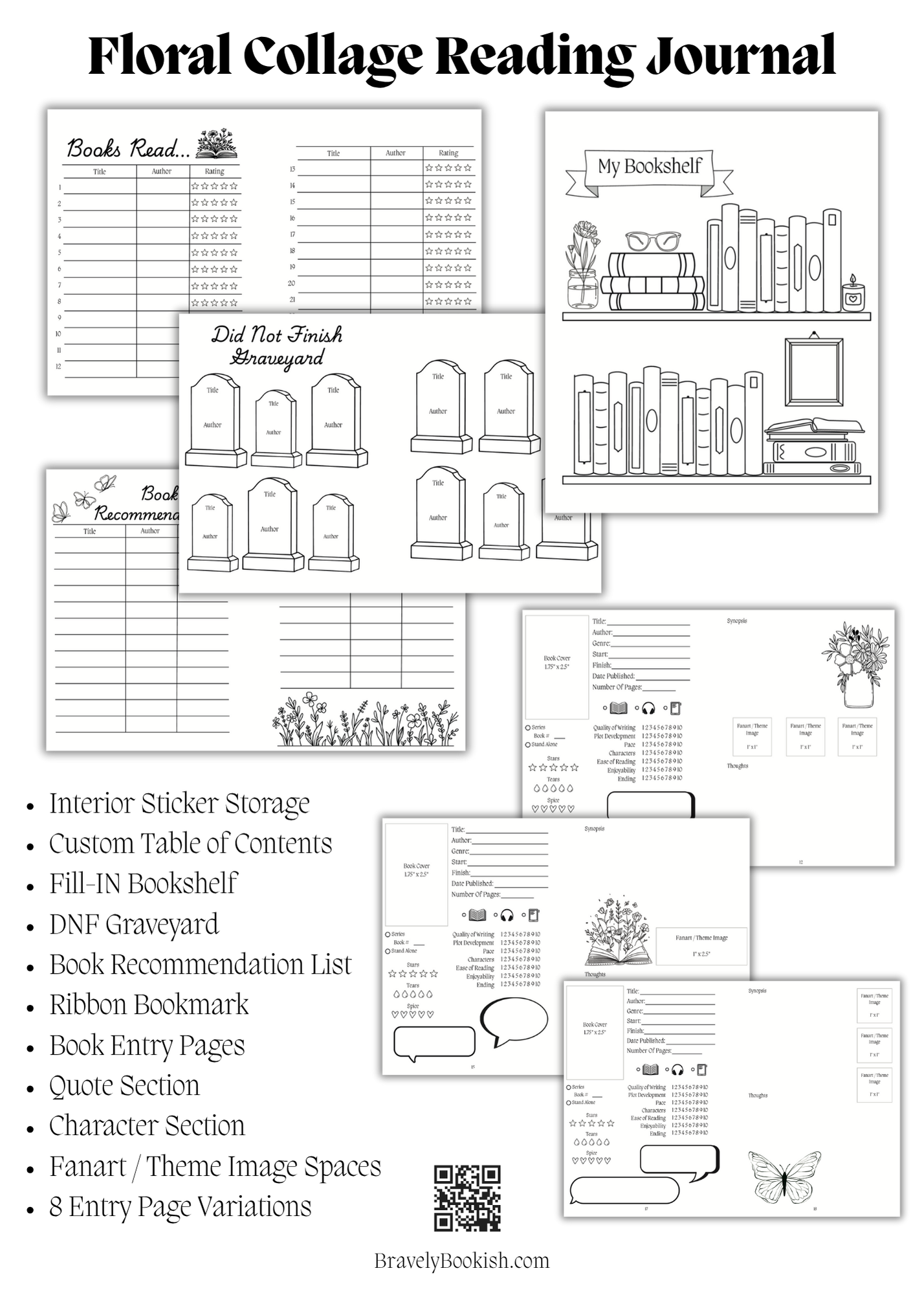Floral Reading Junk Journal 🌸