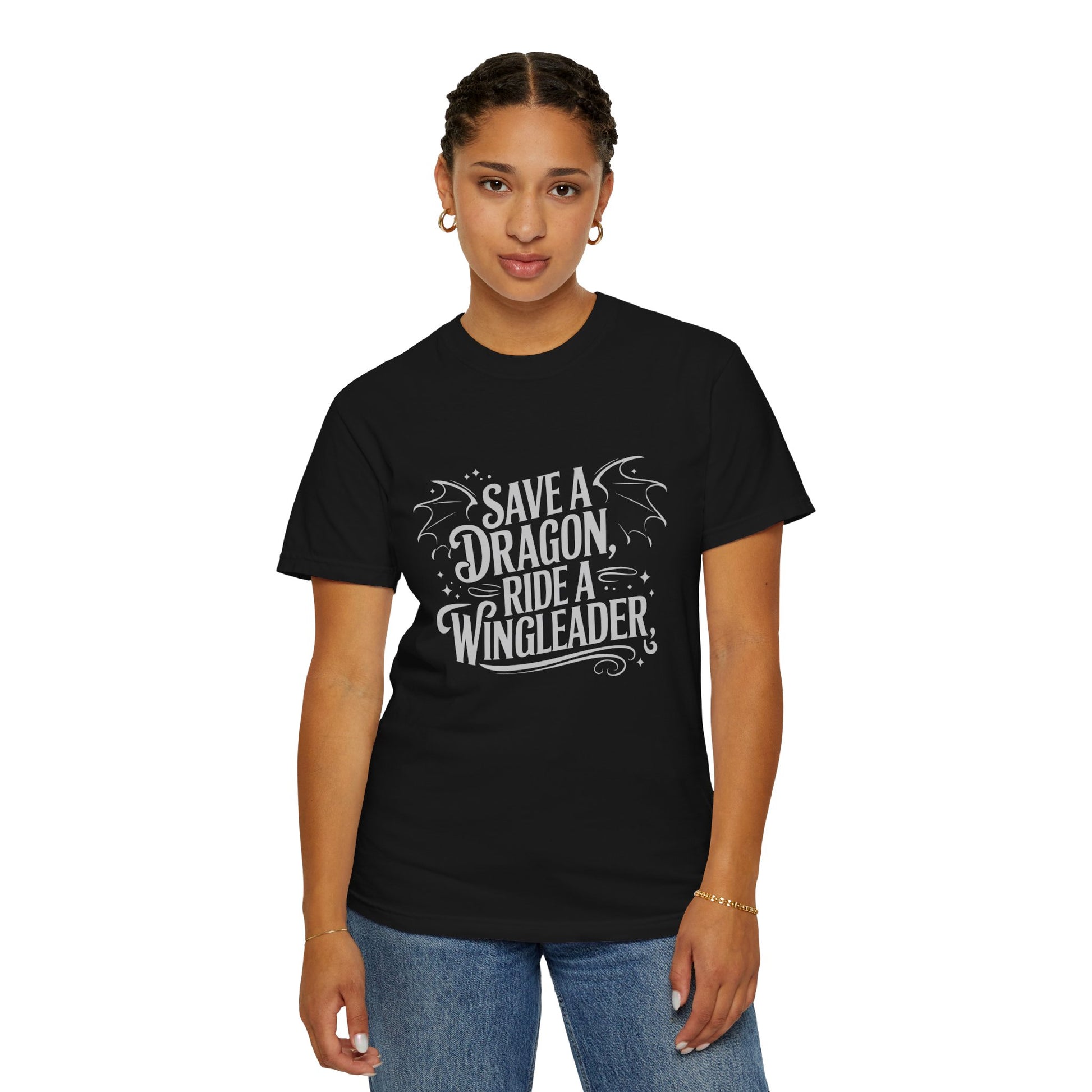 Save a Dragon, Ride a Wingleader Tee — Fantasy Romance Shirt-4