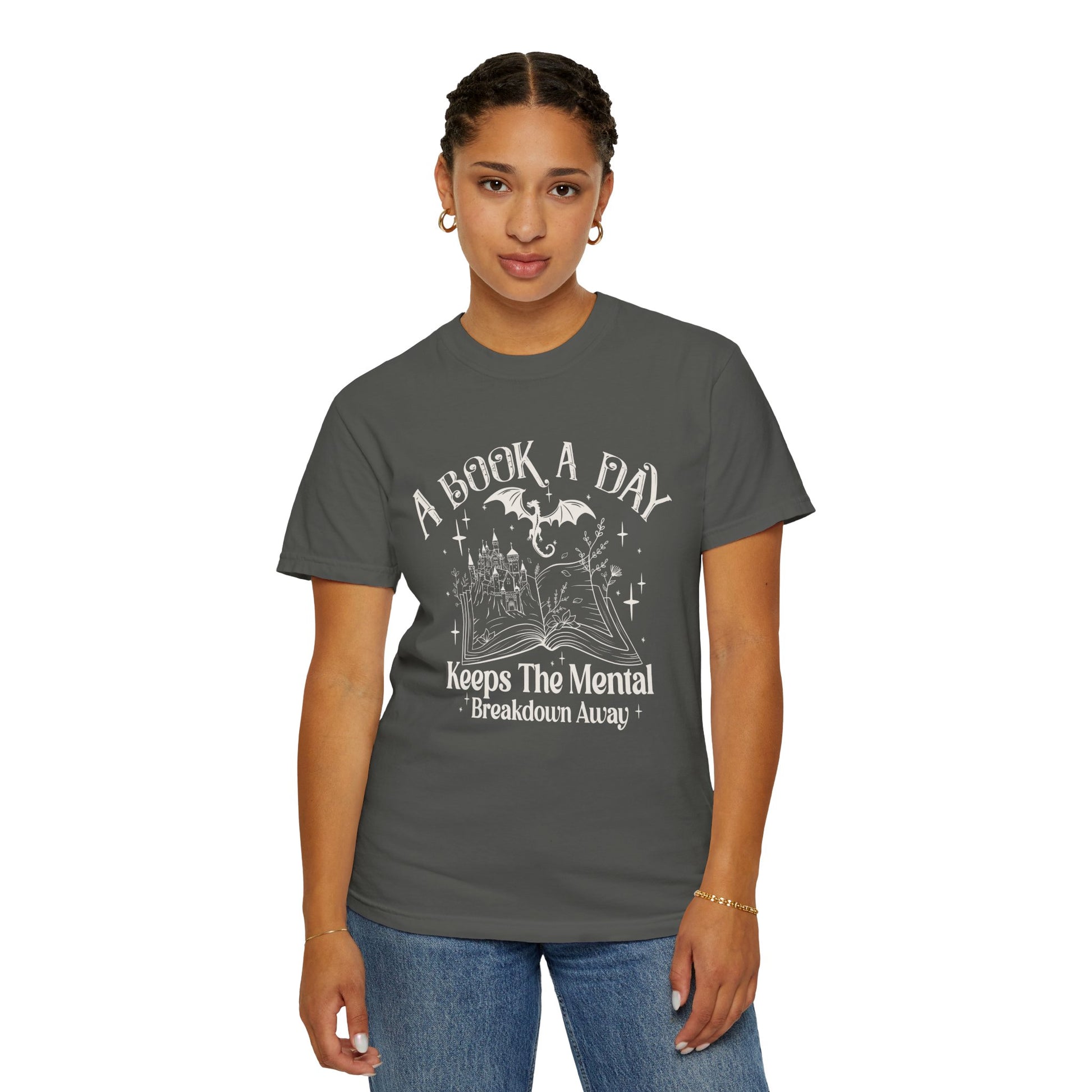 A Book a Day Tee — Fantasy Reader Comfort Colors Shirt-3