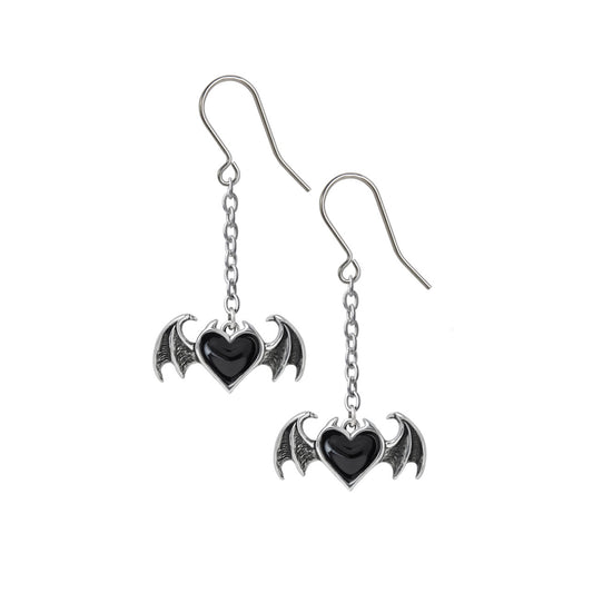 Veiled Heart Earrings