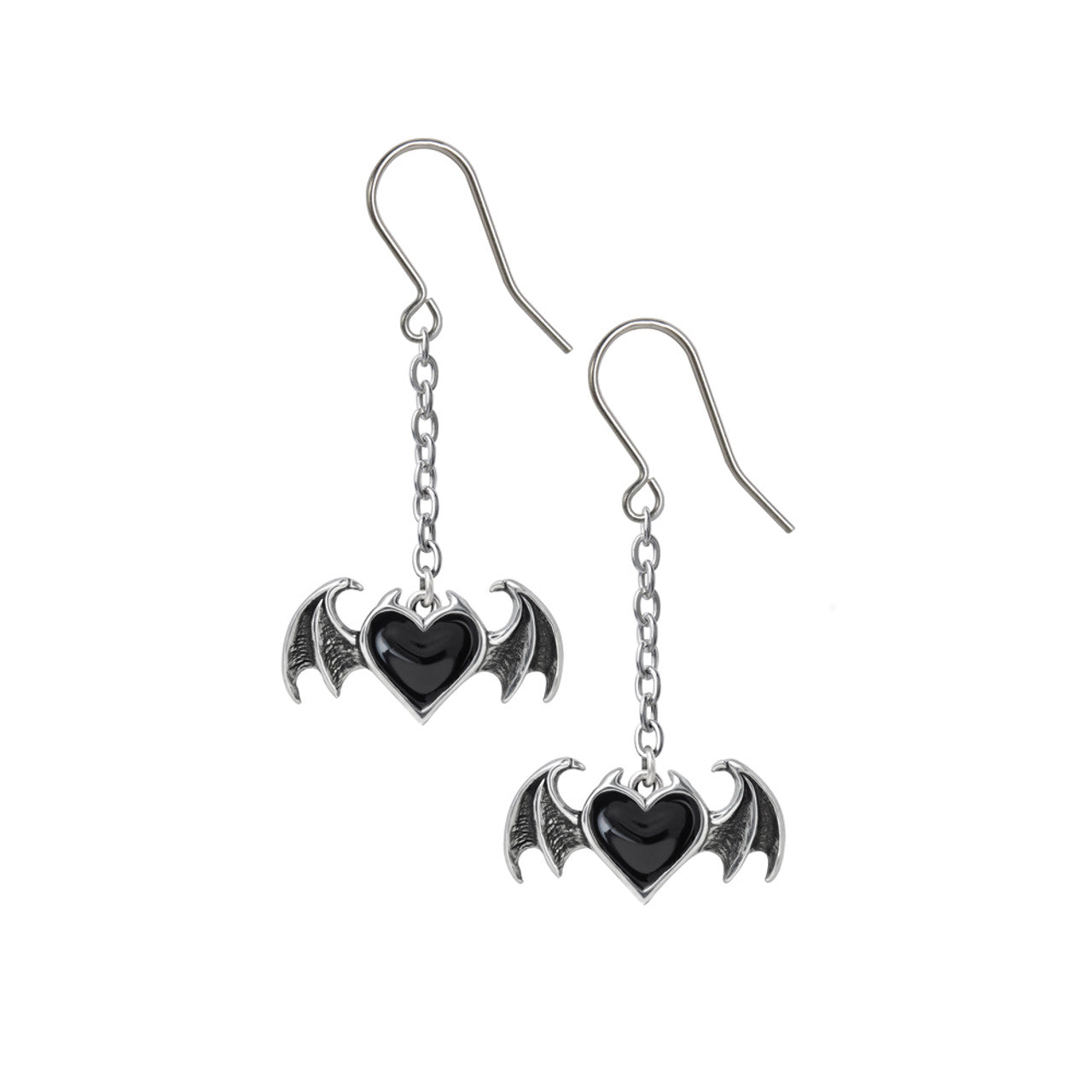 Veiled Heart Earrings-zoom-1