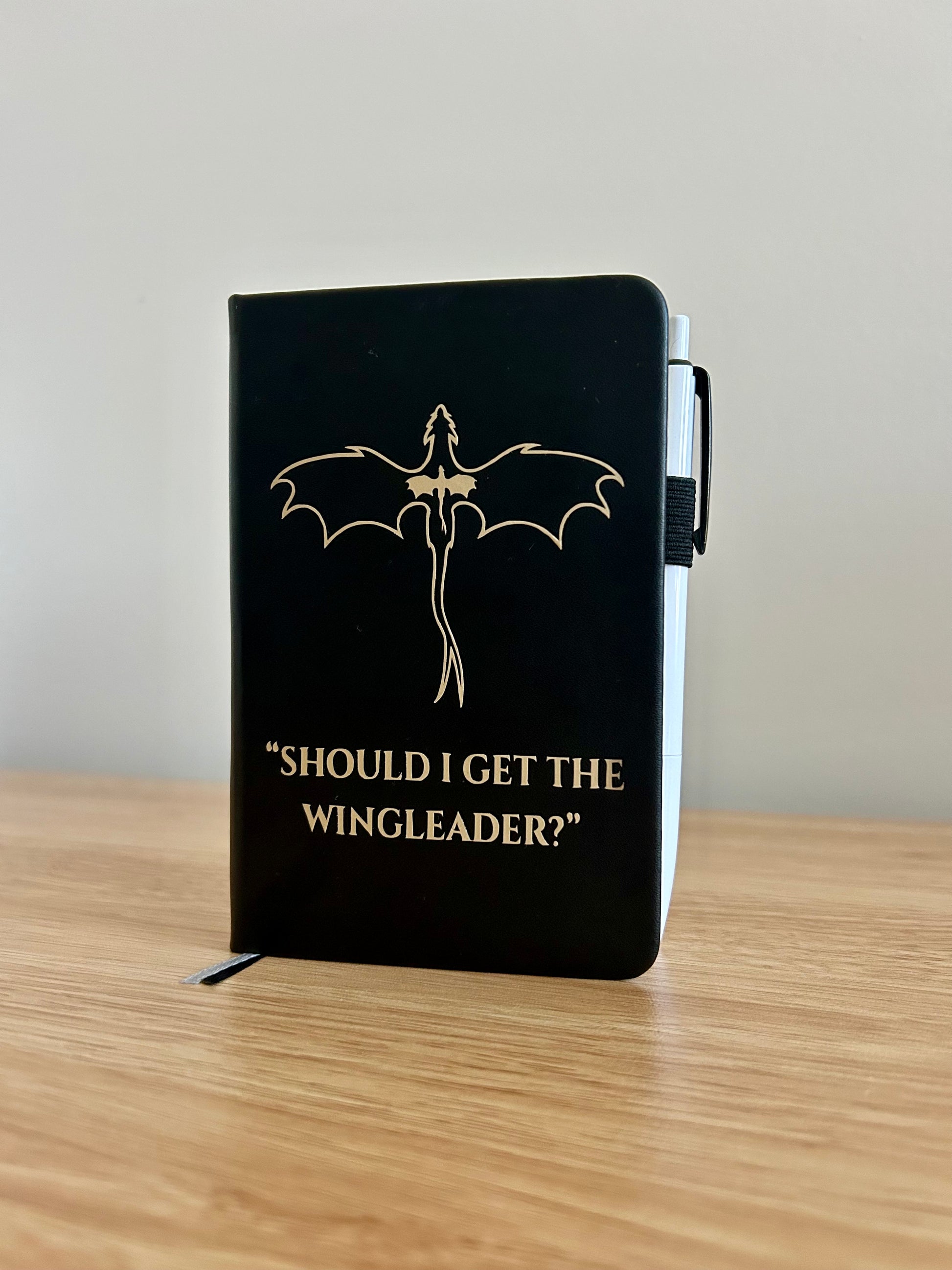 Wingleader Journal – Dragon Rider Fantasy Notebook | Romantasy Reader Journal-1