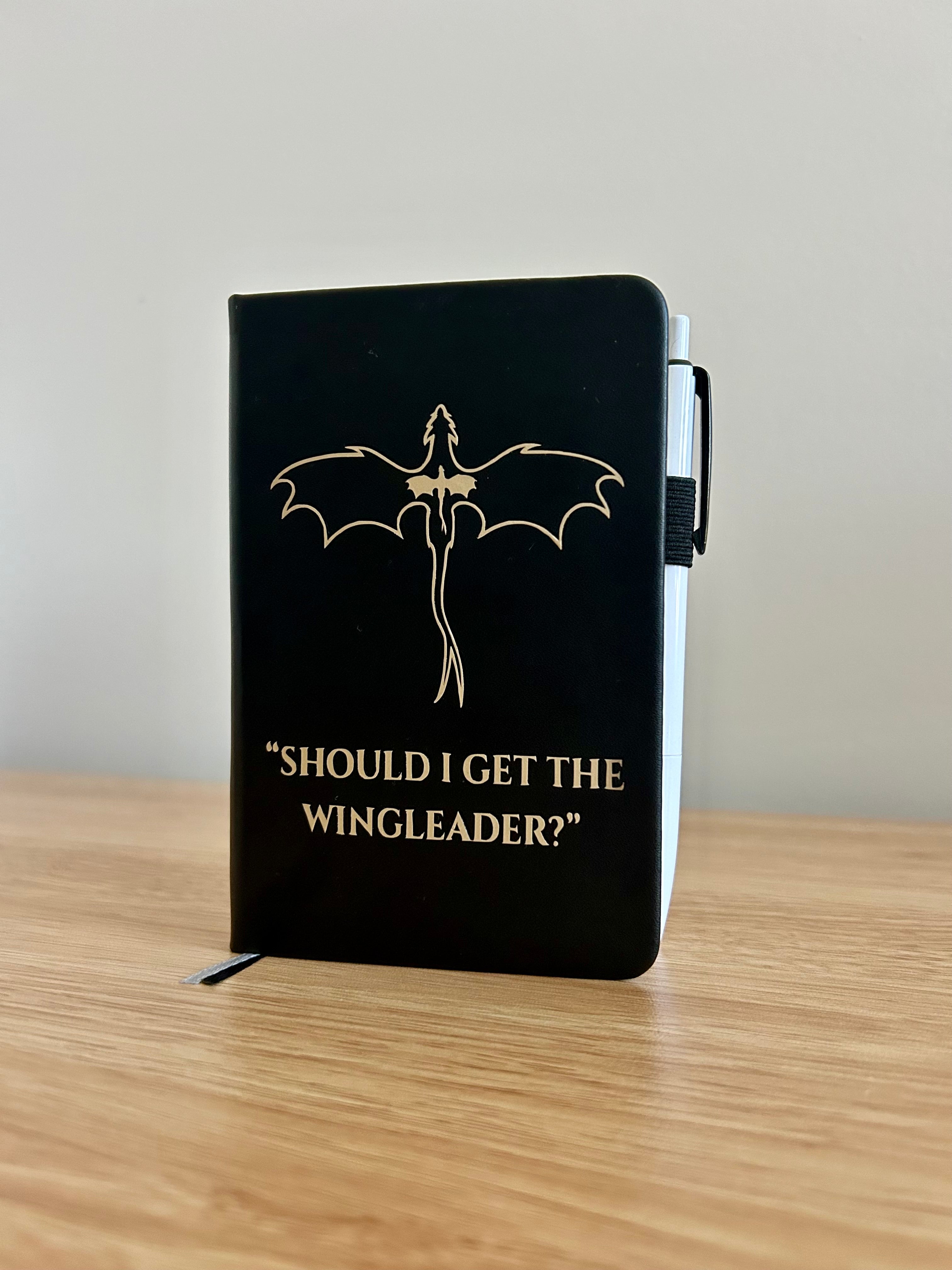 Wingleader Journal – Dragon Rider Fantasy Notebook | Romantasy Reader Journal