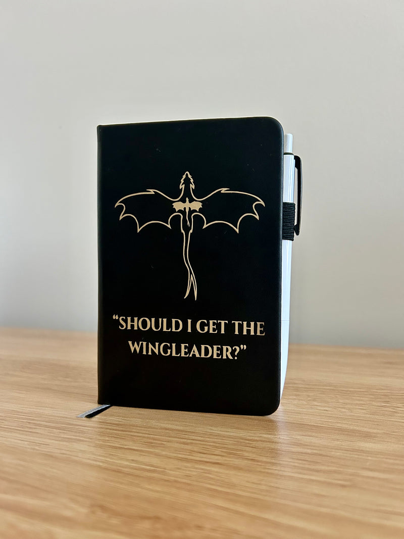 Wingleader Journal – Dragon Rider Fantasy Notebook | Romantasy Reader Journal-zoom-