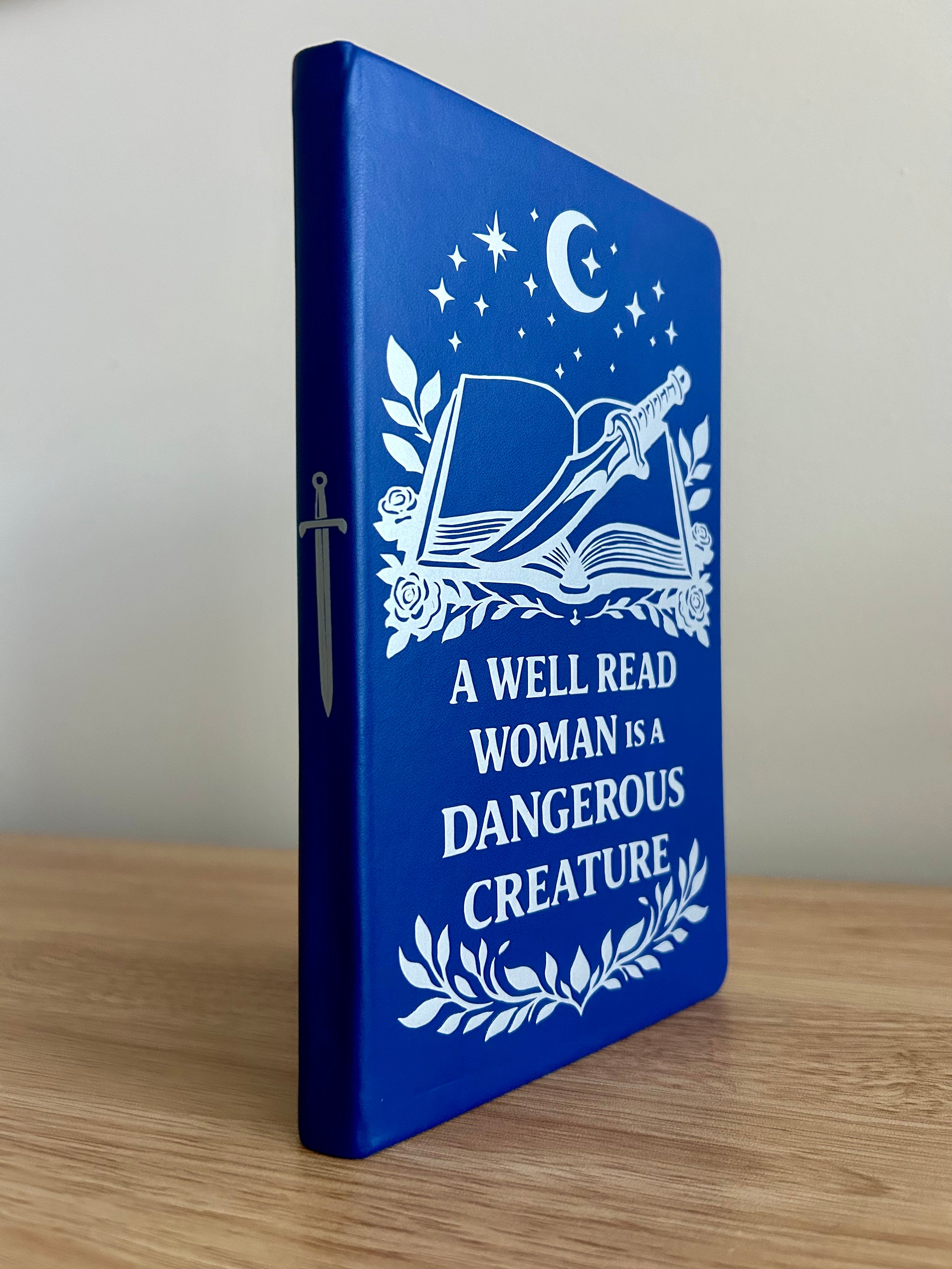 A Well Read Woman Is a Dangerous Creature Journal – Feminist Bookish Fantasy Notebook | Reader & Writer Journal-zoom-2