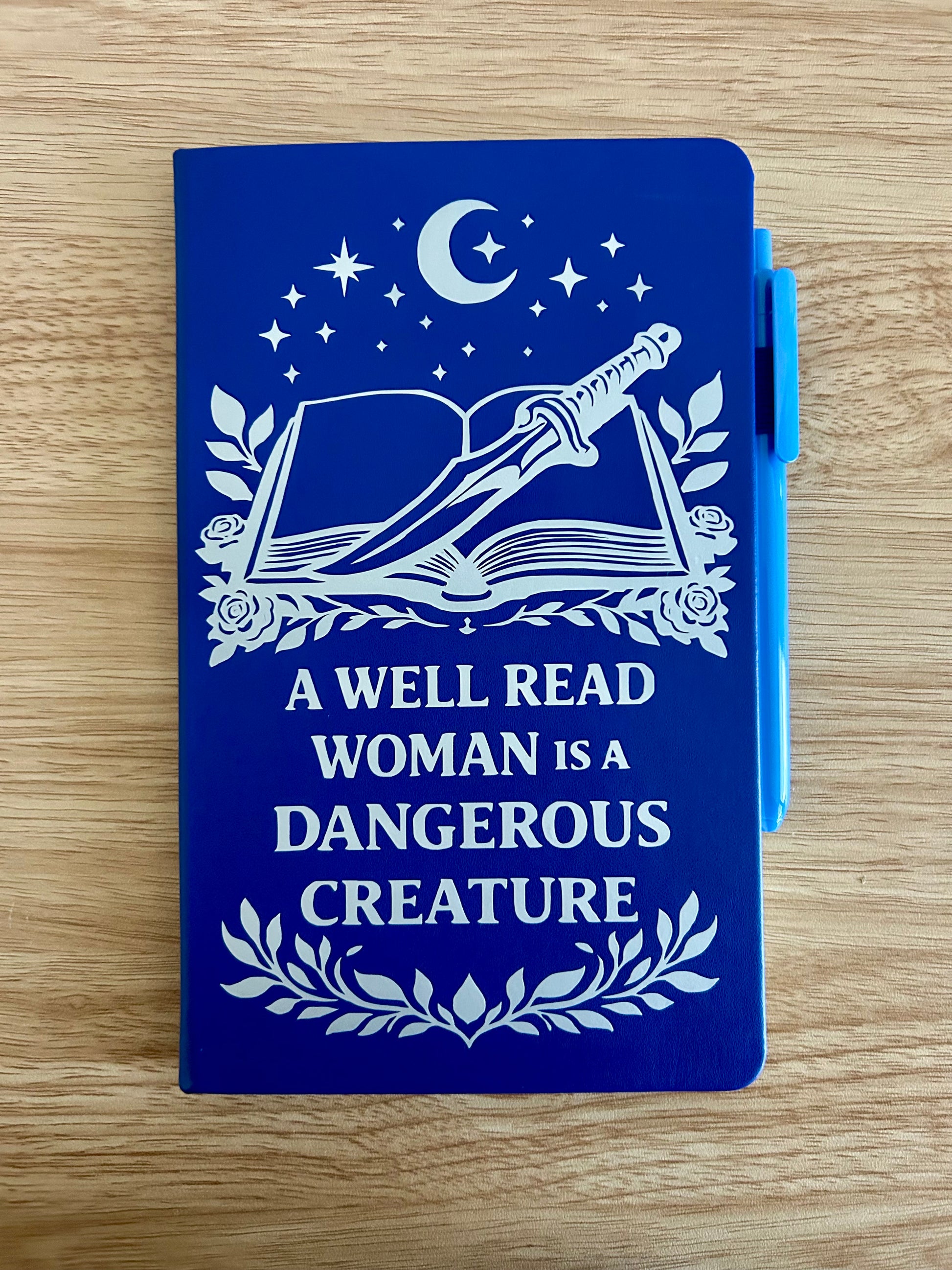 A Well Read Woman Is a Dangerous Creature Journal – Feminist Bookish Fantasy Notebook | Reader & Writer Journal-3