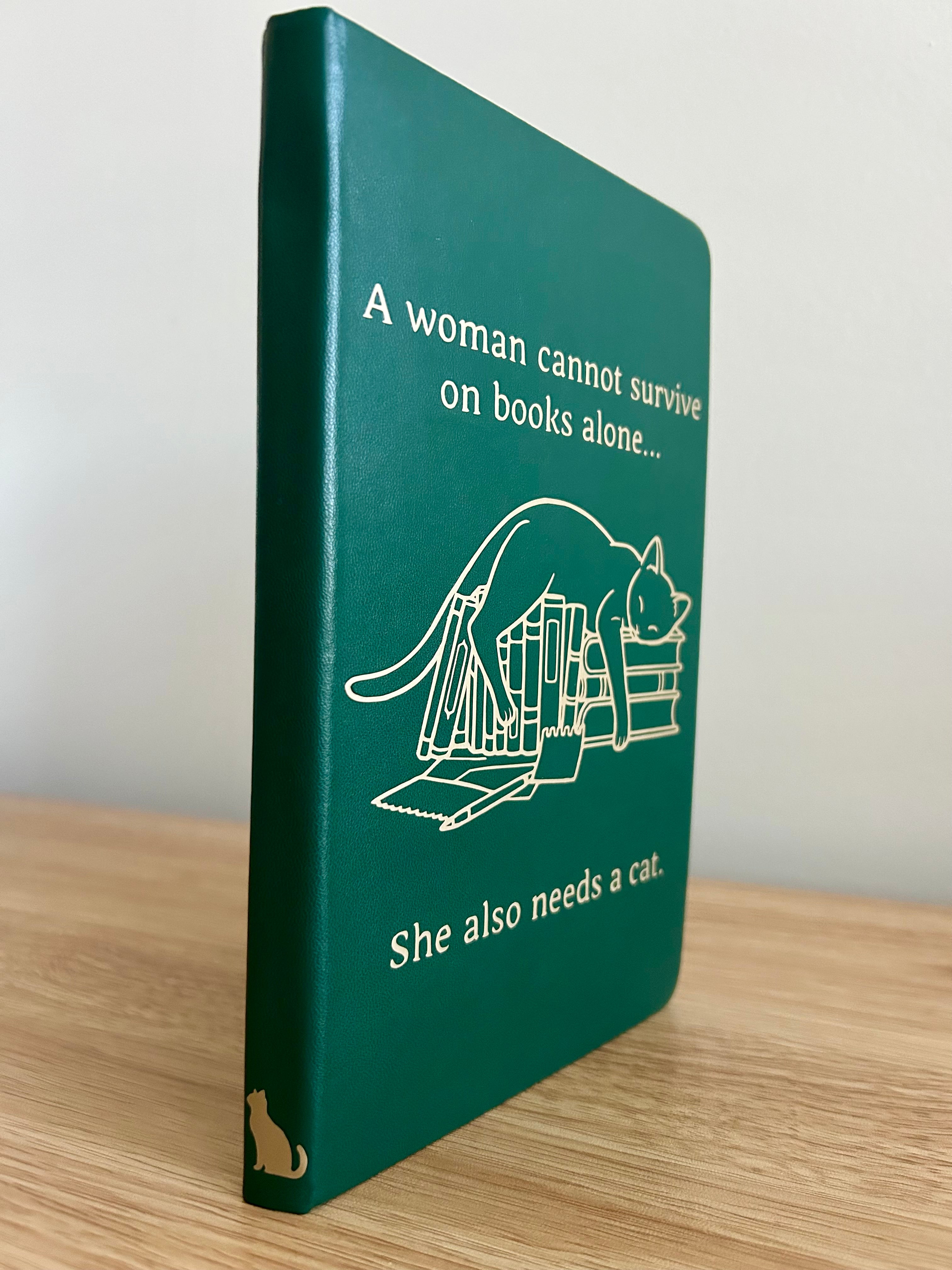 She Also Needs a Cat Journal – Bookish Cat Lover Notebook | Cozy Reader & Writer Journal-zoom-2