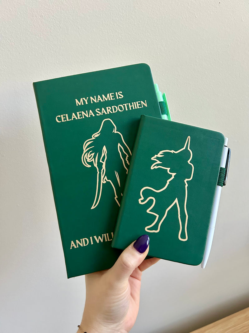 Queen of Ash Journal – Fantasy Inspired Reader & Writer Notebook-zoom-