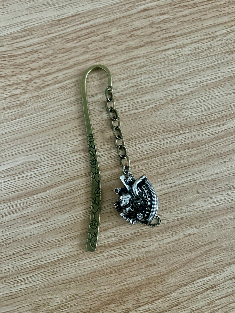 Steampunk Heart Locket - Charm Bookmark-zoom-