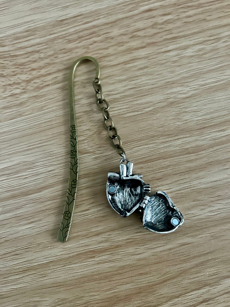 Steampunk Heart Locket - Charm Bookmark-zoom-