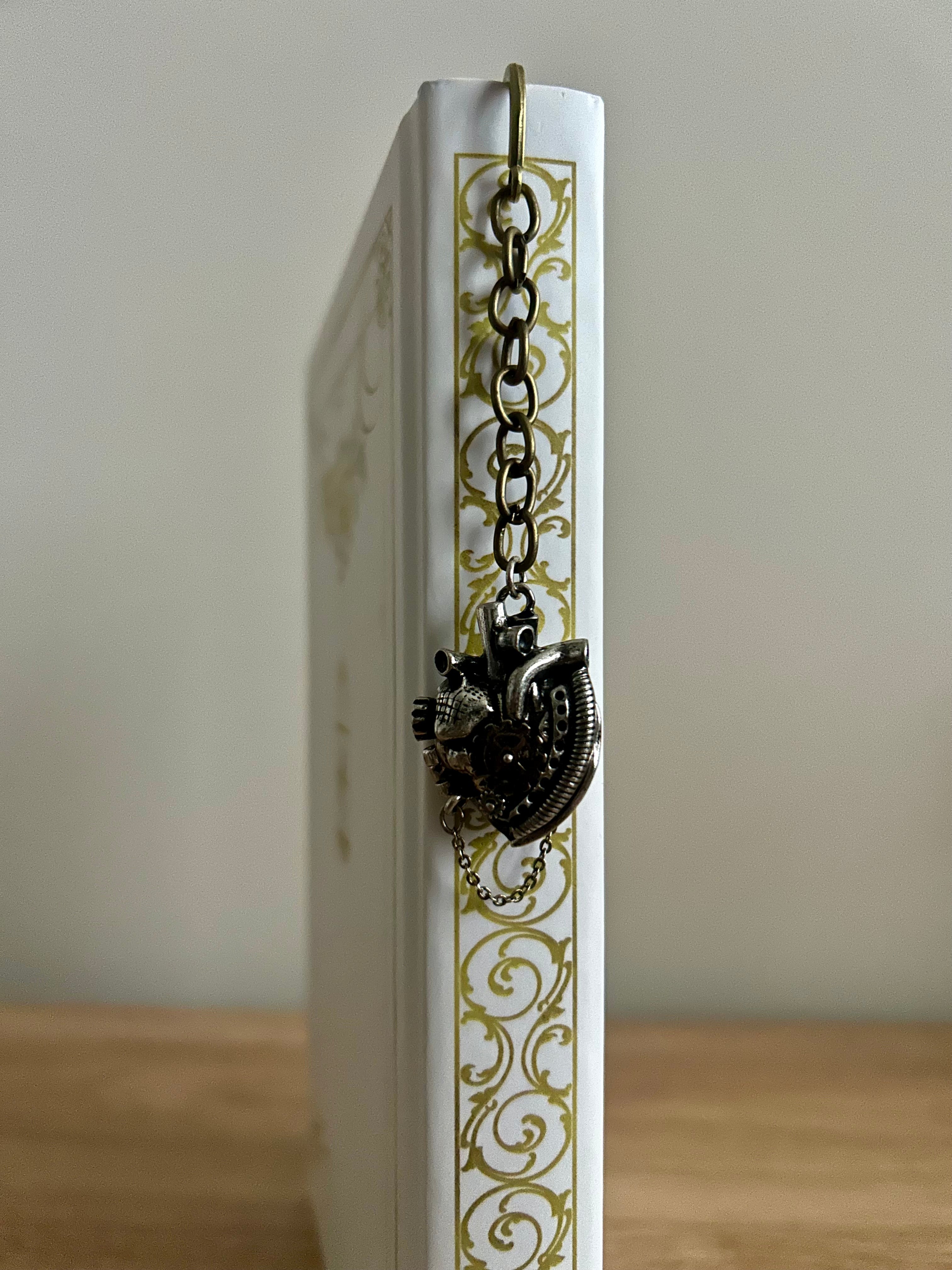 Steampunk Heart Locket - Charm Bookmark-zoom-3
