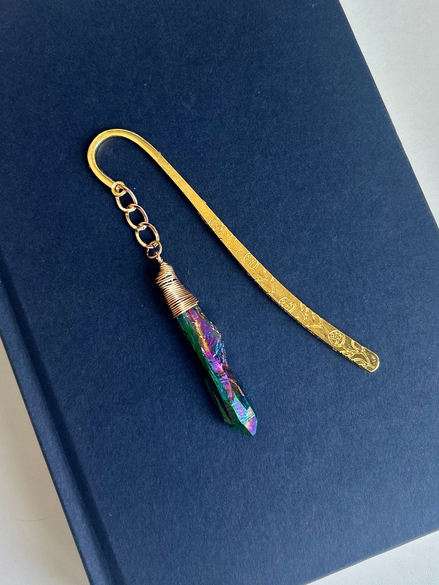 Witchlight Shard – Rainbow Crystal Charm Bookmark