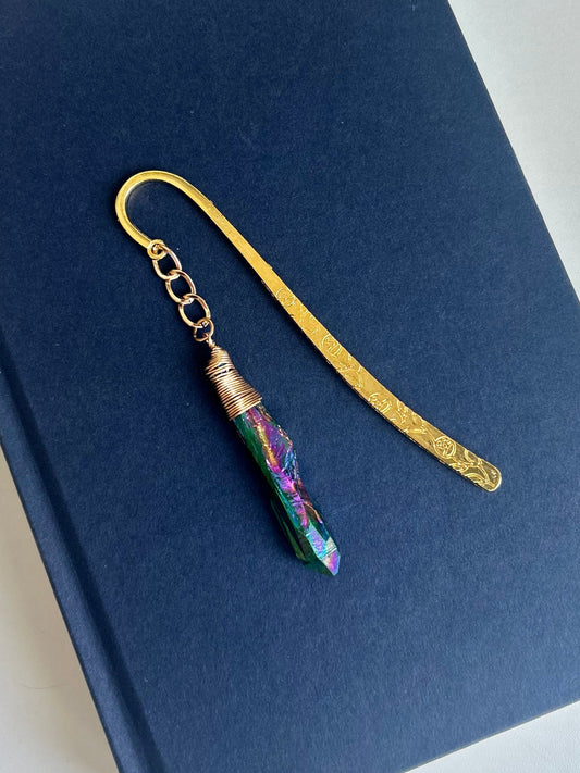 Witchlight Shard – Rainbow Crystal Charm Bookmark