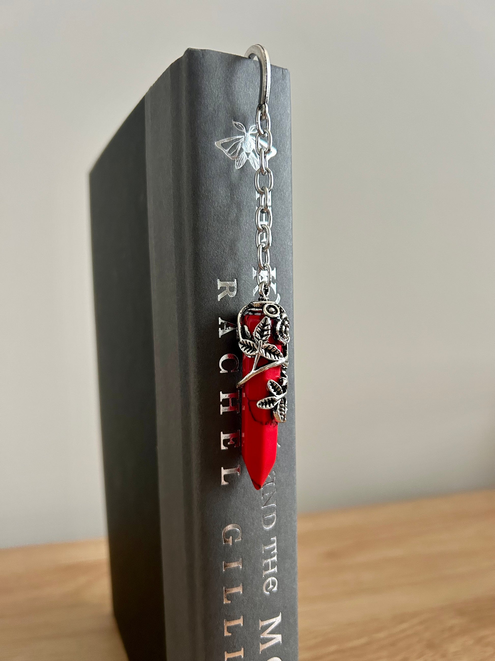 Crimson Rose – Enchanted Crystal Bookmark-2