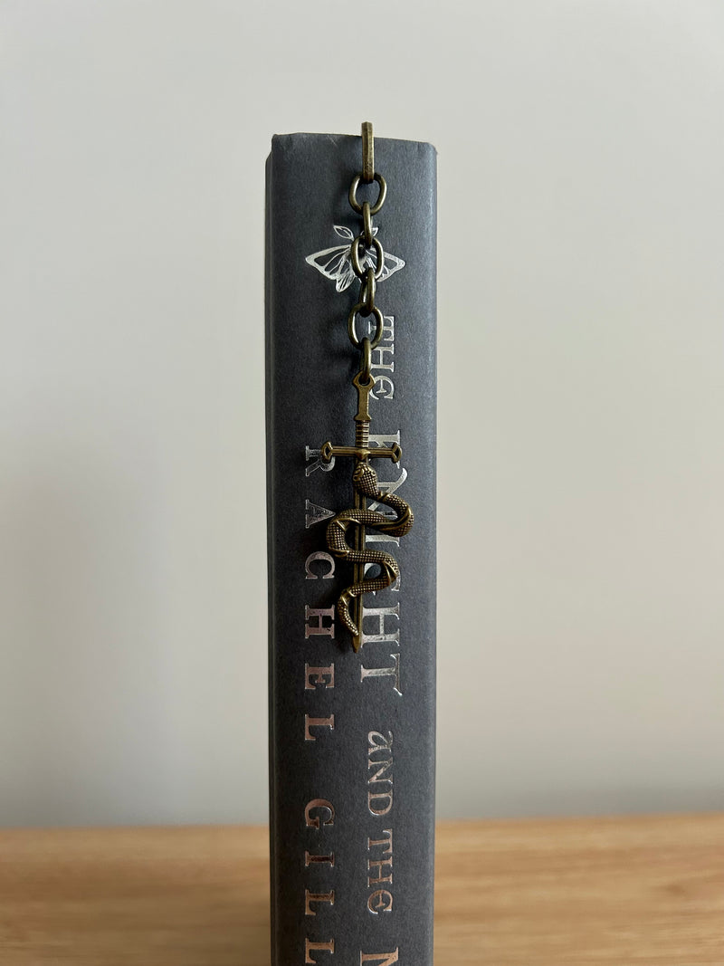 Serpentblade – Sword & Serpent Charm Bookmark-zoom-