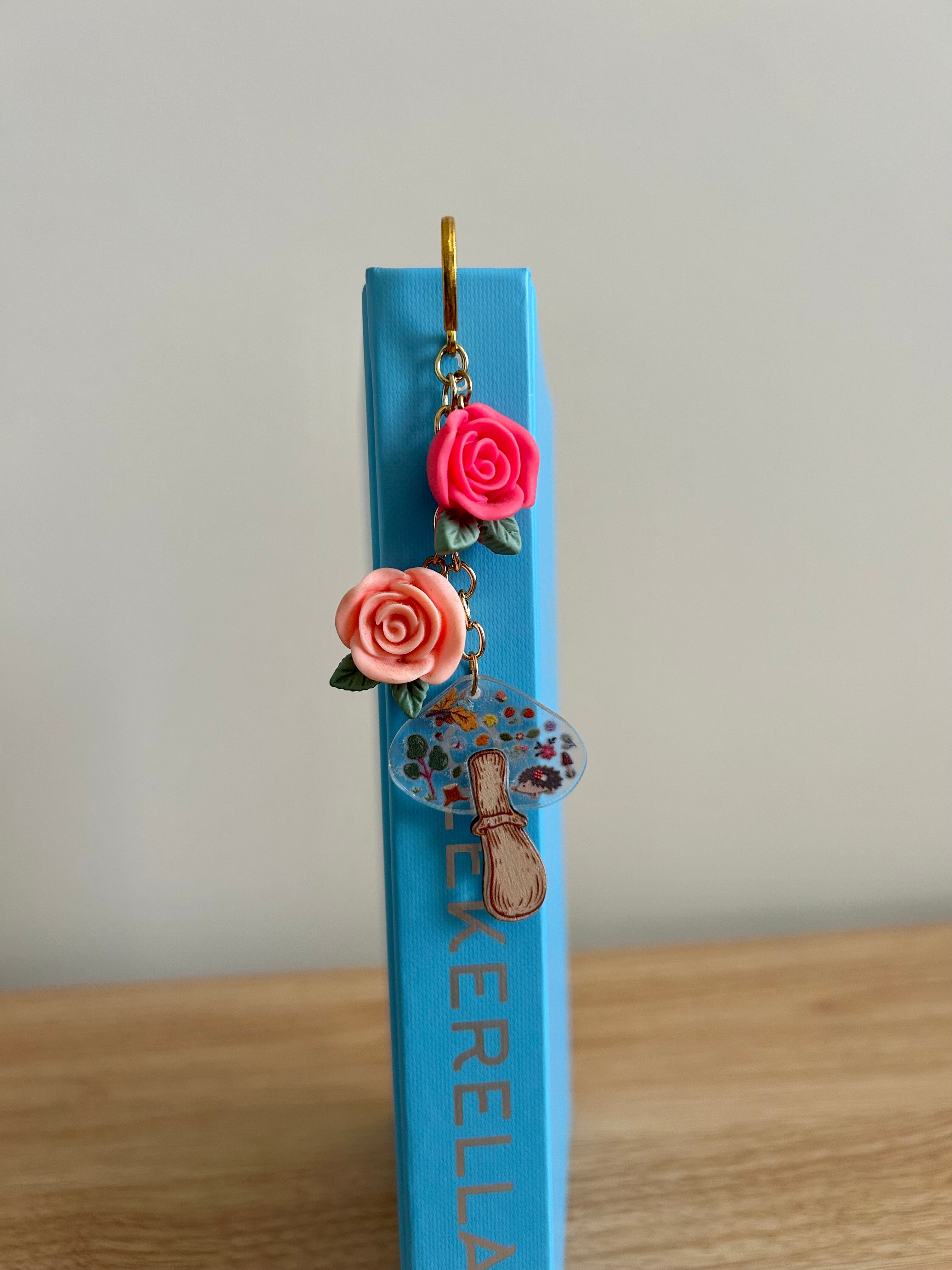 Floral Bloom Mushroom – Cottagecore Charm Bookmark-zoom-2