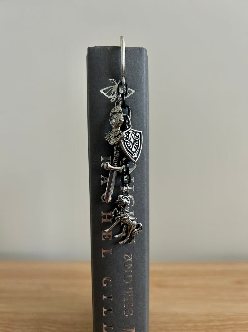Silver Knight – Medieval Fantasy Charm Bookmark-zoom-