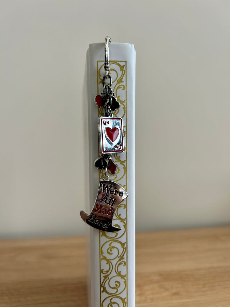 We’re All Mad Here – Wonderland Charm Bookmark-zoom-